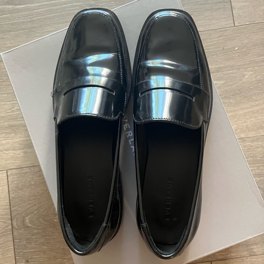 Everlane Black Flats Classic Loafers